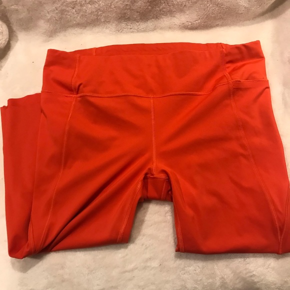 Athleta orange cropped leggings - Picture 3 of 7